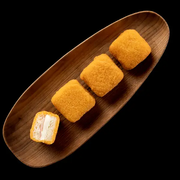 mozzarella in carrozza composizione su piatto