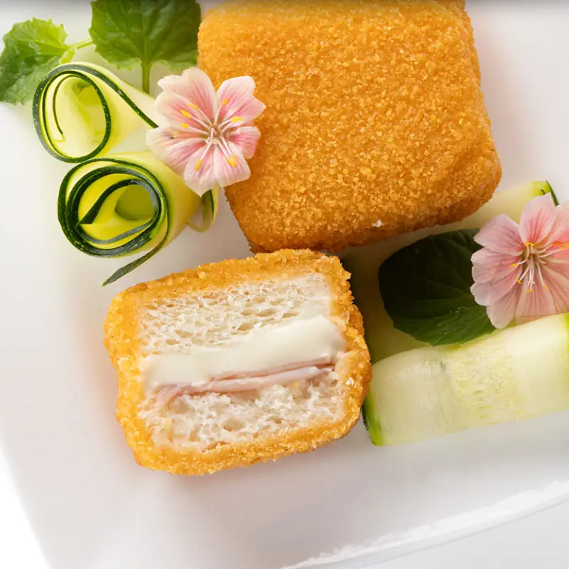 Composizione piatto mozzarella in carozza